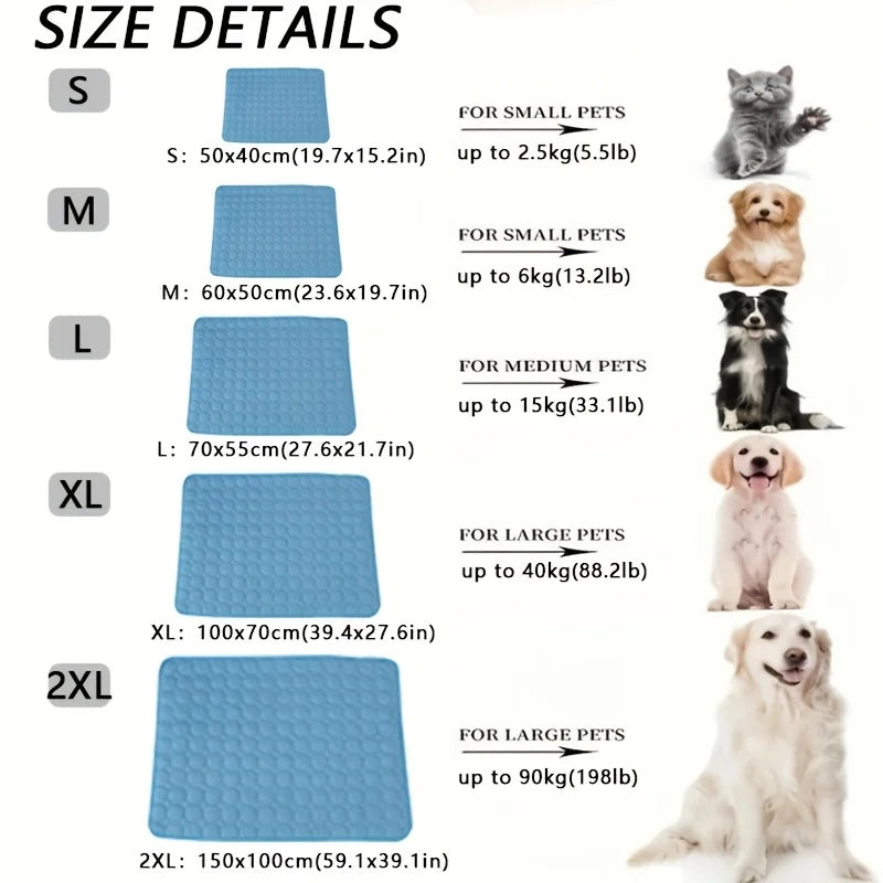Pet Cooling Mat Summer Durable Blanket