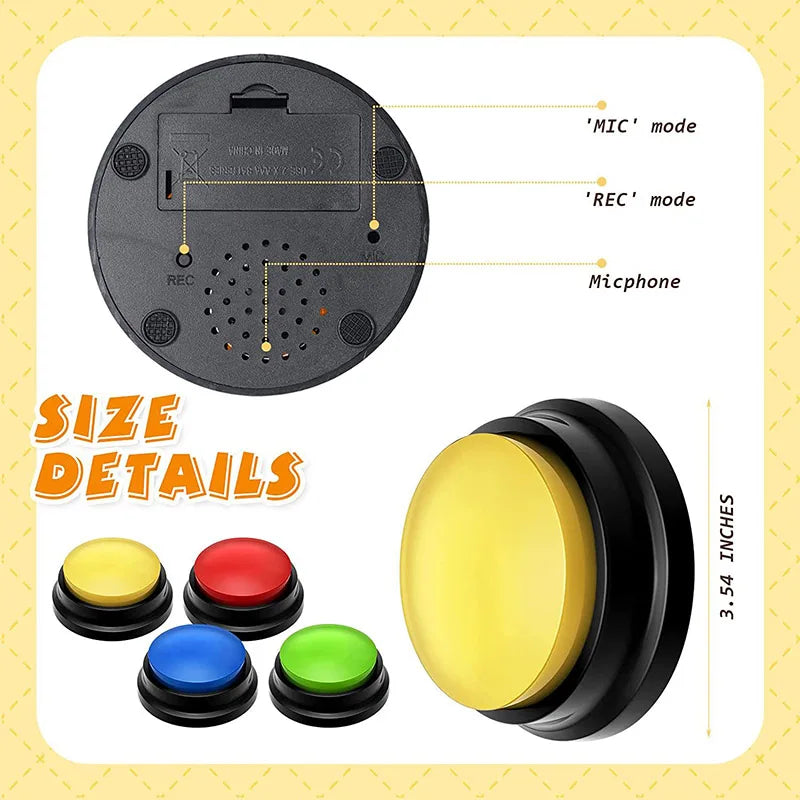 Pet Toys Voice Recording Button