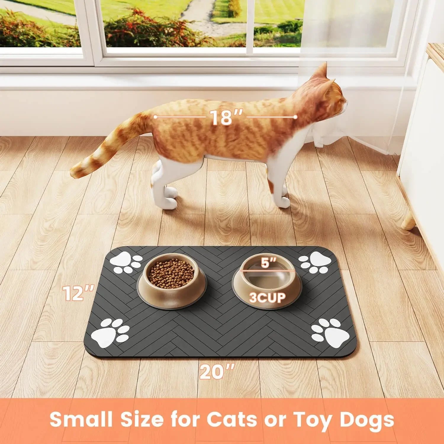 Pet Feeding Mat, Waterproof