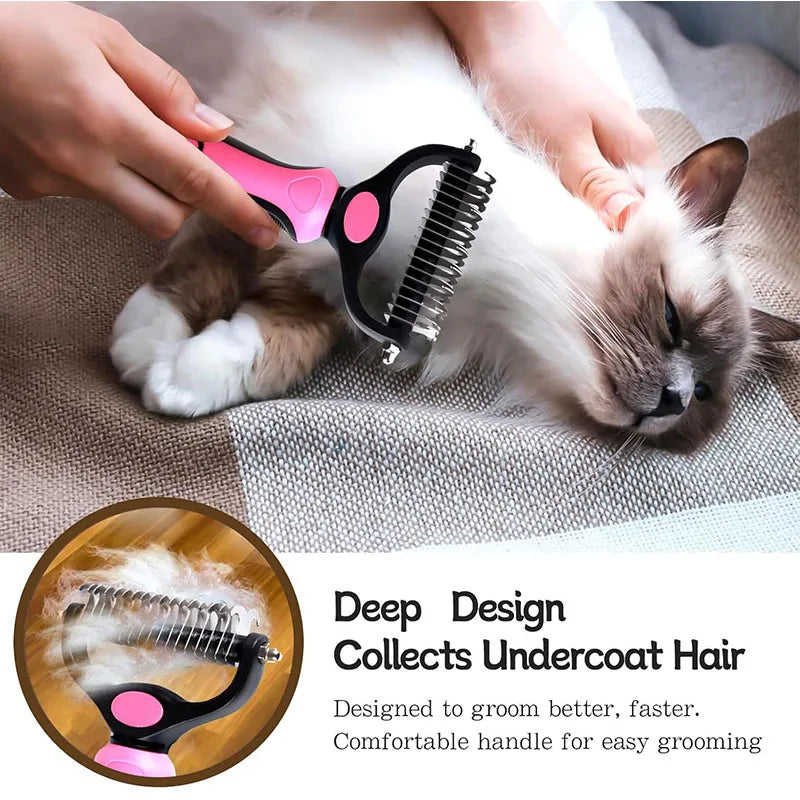 Pet Deshedding Brush Comb