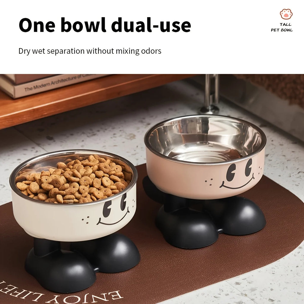 Elevated Dog Cat Bowl Stainless steel