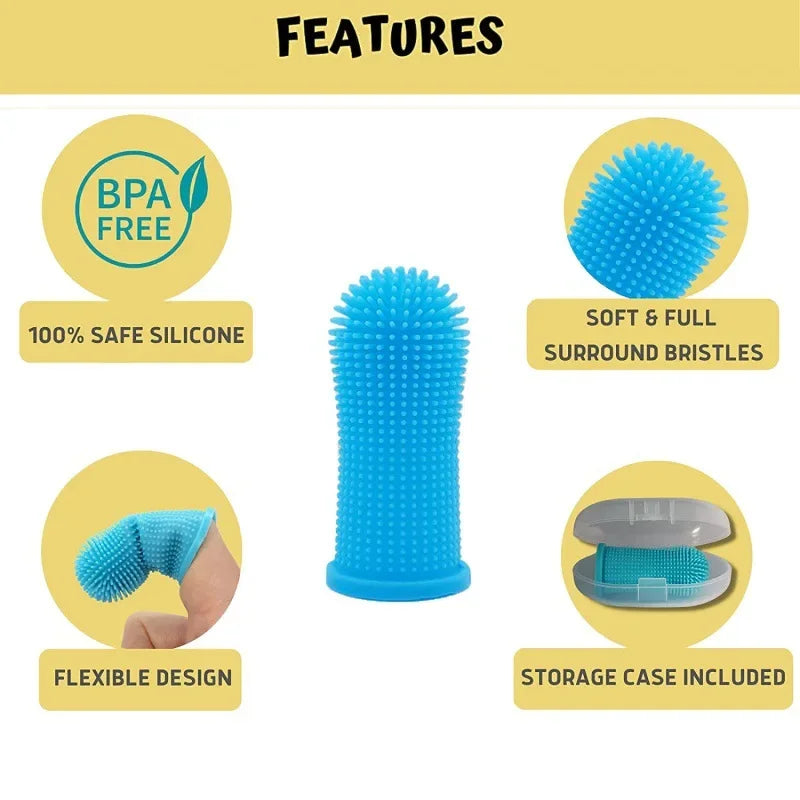 Dog  pet Finger Toothbrush