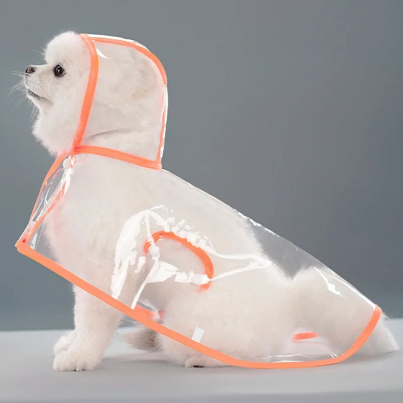 Pet waterproof raincoat with hat