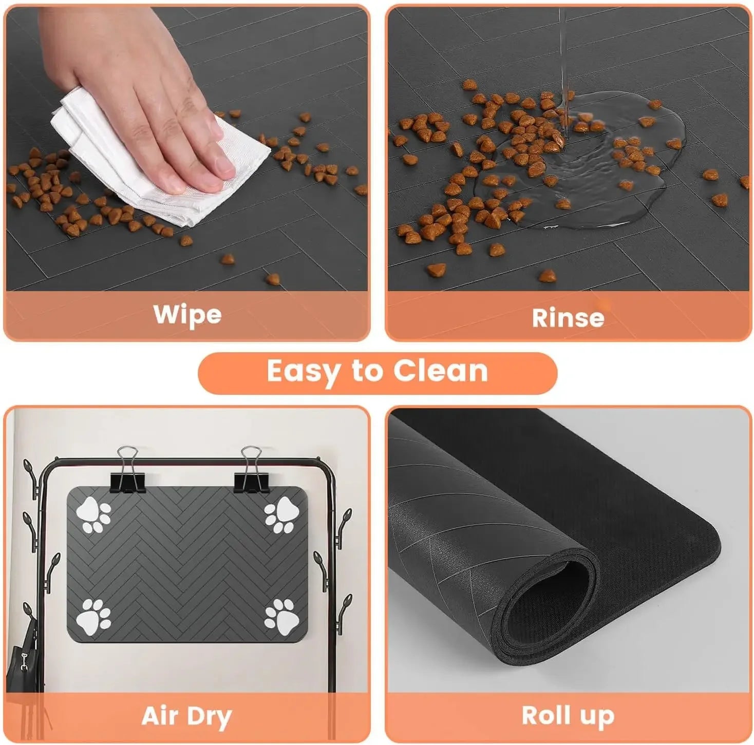 Pet Feeding Mat, Waterproof