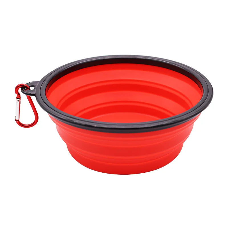 Folding Portable Silicone Pet Feeder Bowl