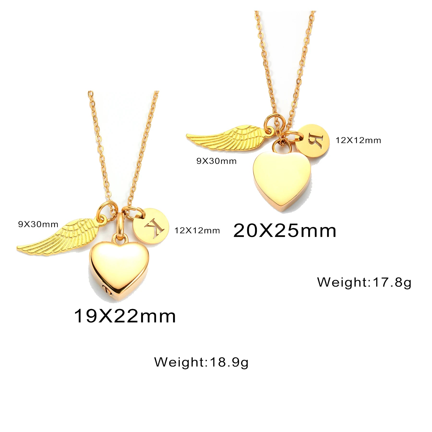Pet stainless Steel Heart Ashes Urn Pendant Necklace