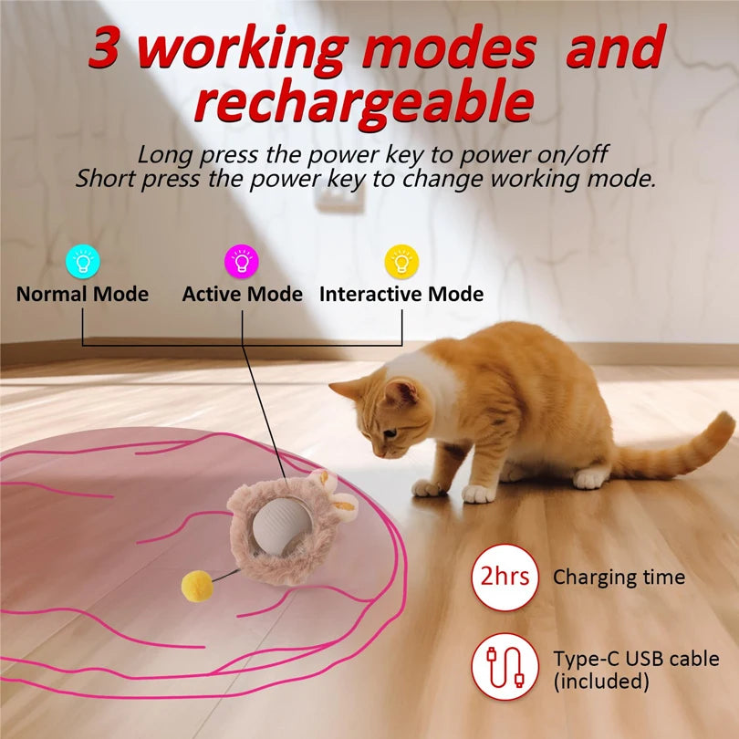 Interactive Cat Ball, Fast Rolling