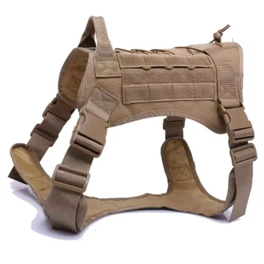 Tactical Dog Harness Leash Collar