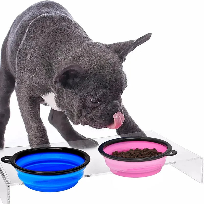 Folding Portable Silicone Pet Feeder Bowl