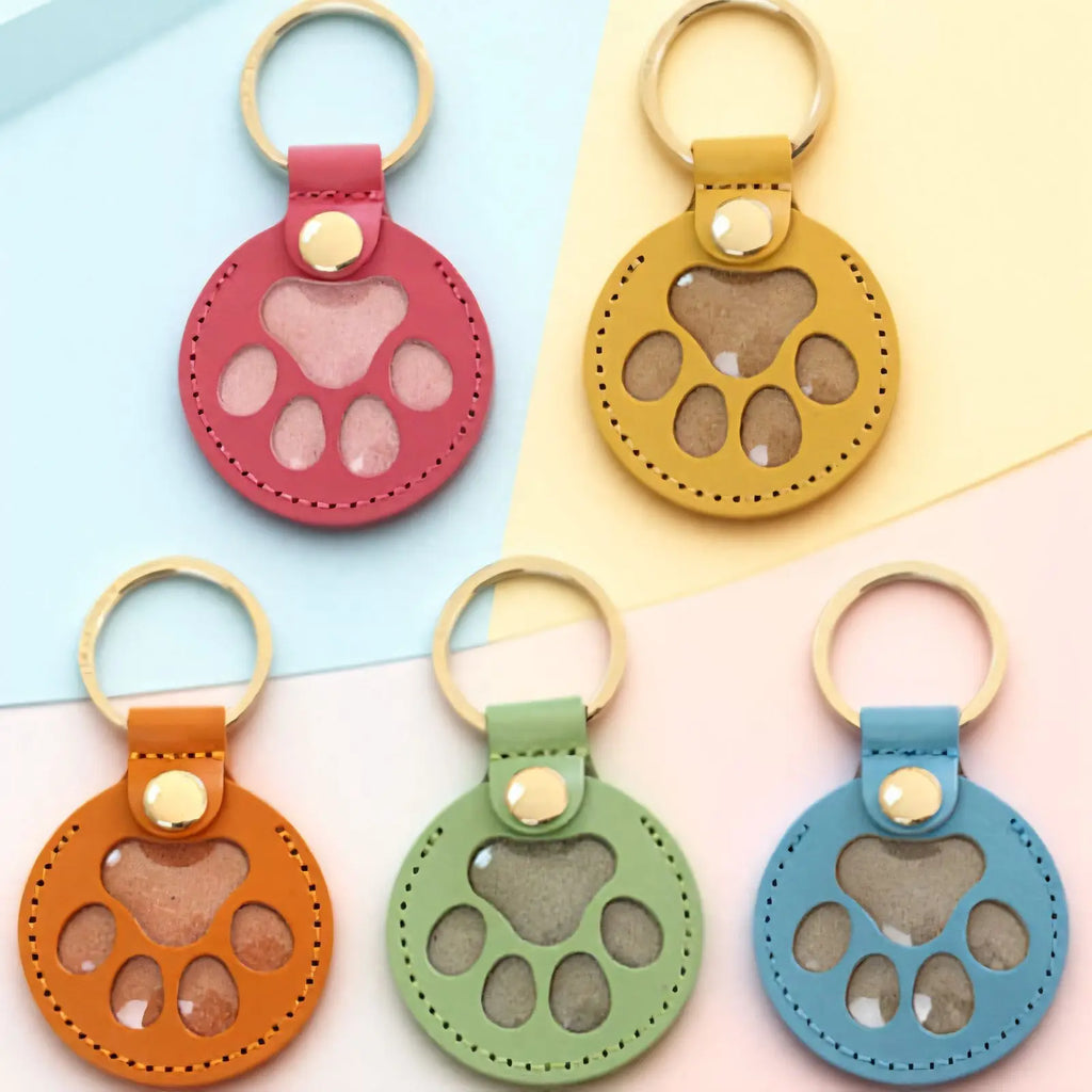 Pet Hair Storage Memorial Keychain