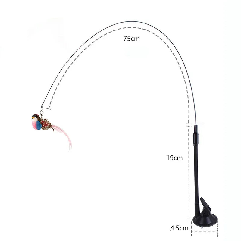 Cat Toys Bird Feather Stick