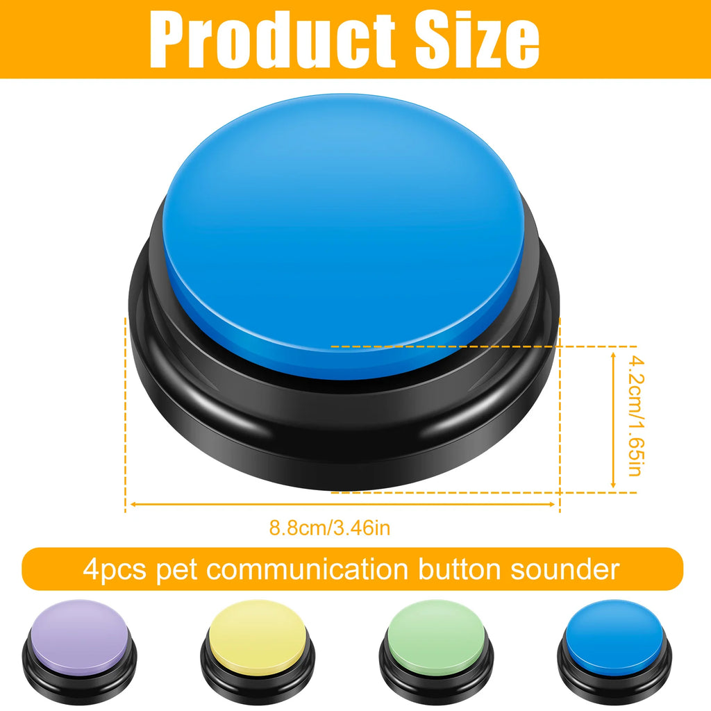 Voice Recording Button Pet Toys