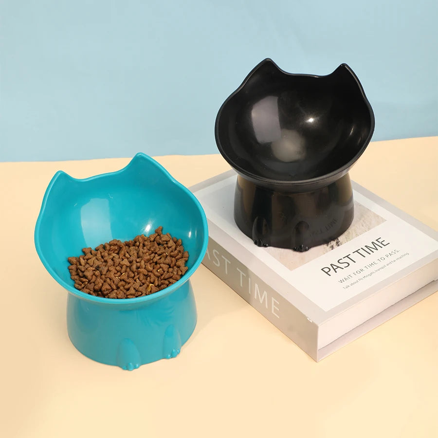 Anti-Tip Elevated Cat Bowl