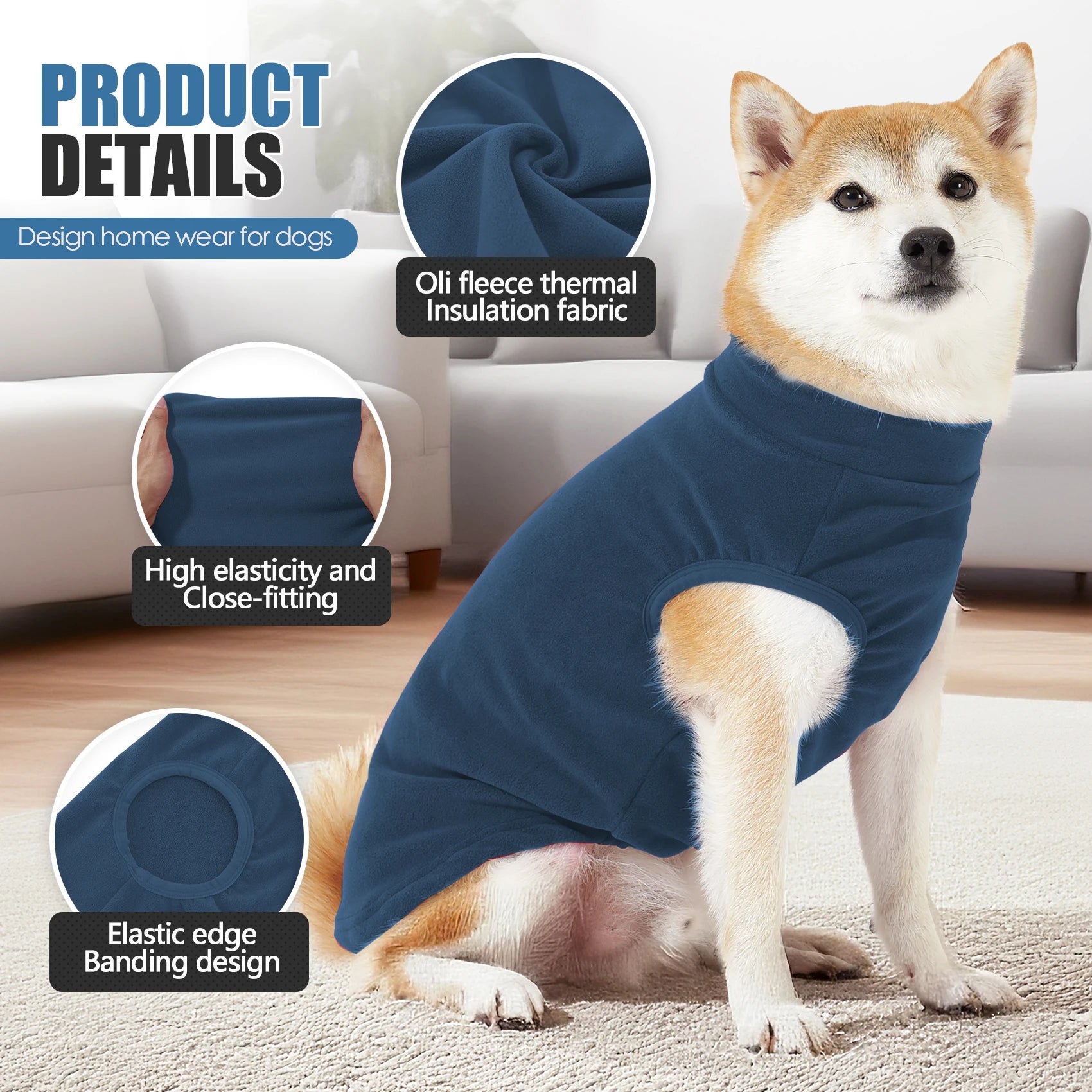 Fleece Pullover Dog Sweater