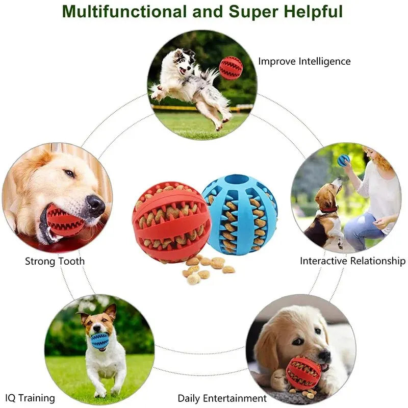 Pet Food Treat Feeder Tooth Cleaning Ball