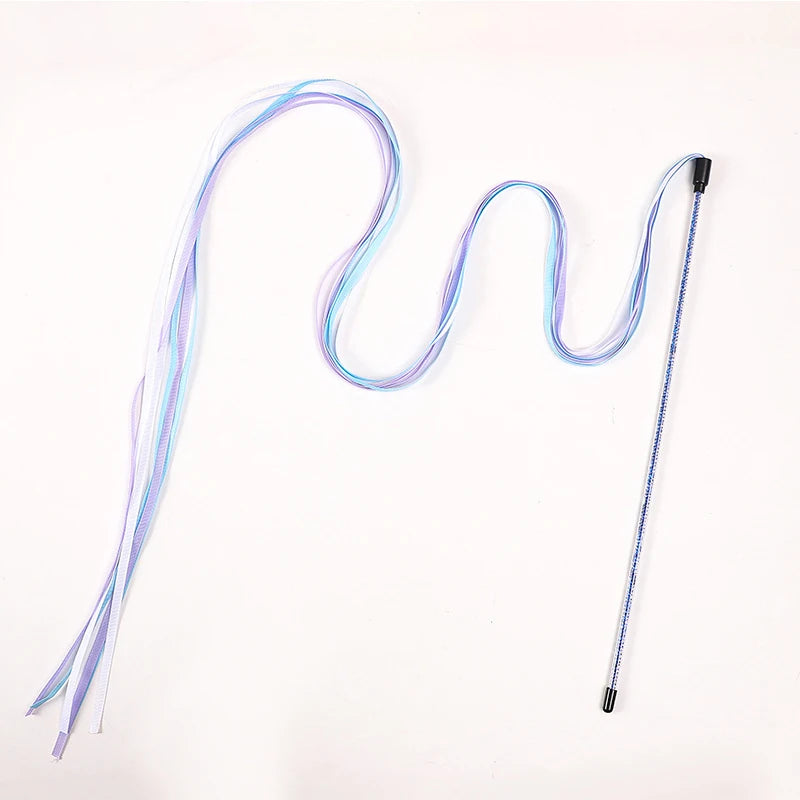 Long Satin Ribbon Cat Teaser