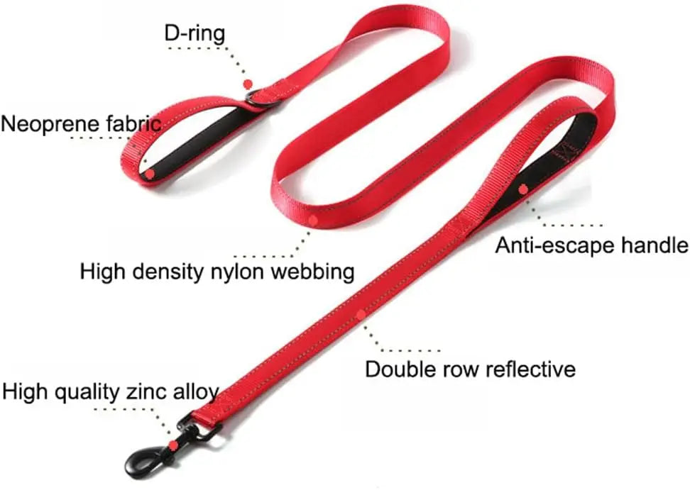 6FT Heavy Duty Dog Leash for Large, Medium Dogs,
