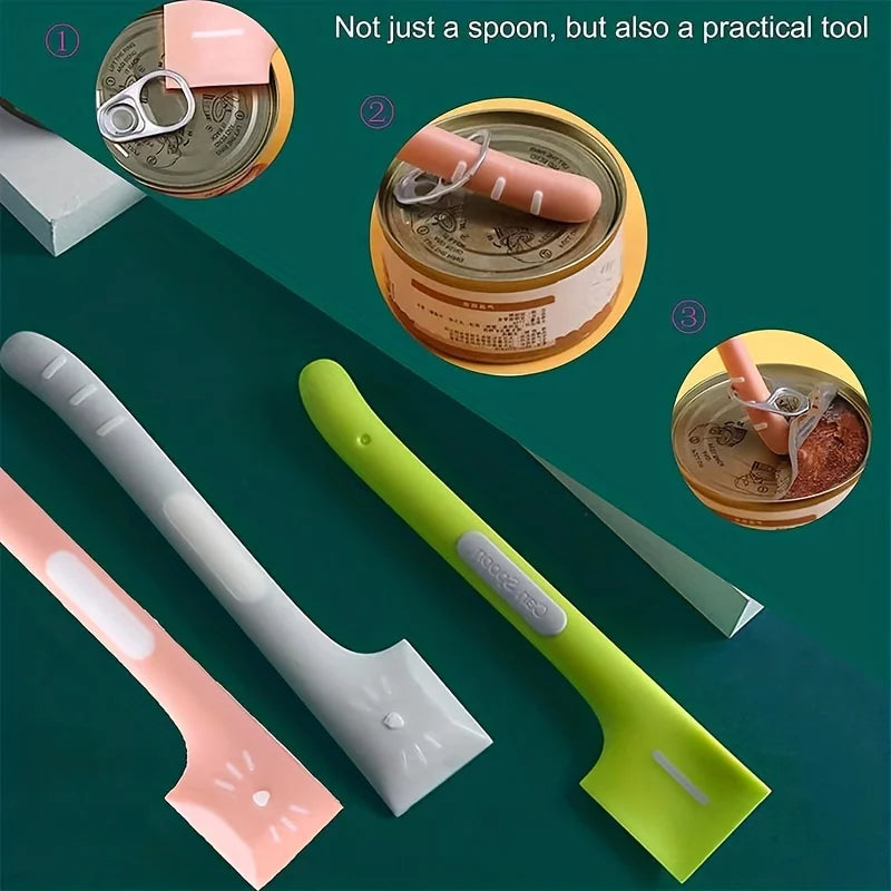 Pet Canned Spoon Silicone