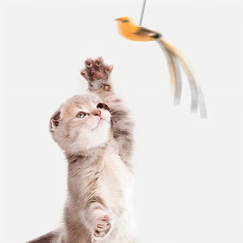 Cat Toys Bird Feather Stick