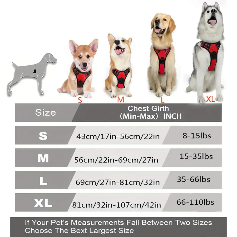 Reflective No Pull Dog Harness