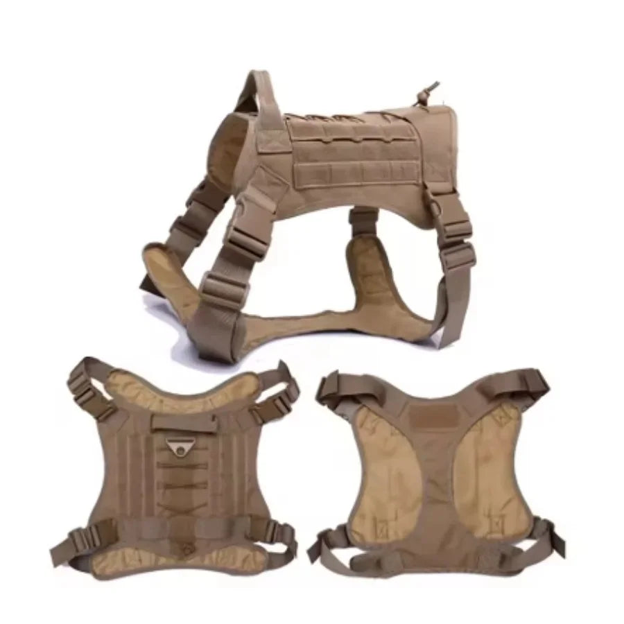 Tactical Dog Harness Leash Collar