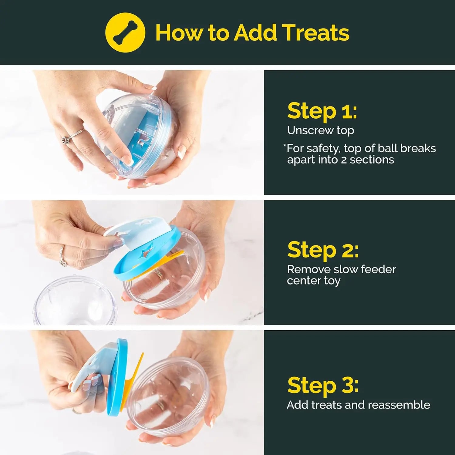Dog Treat Dispenser Ball