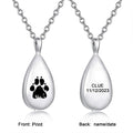 Teardrop Cremation Necklace for Ashes