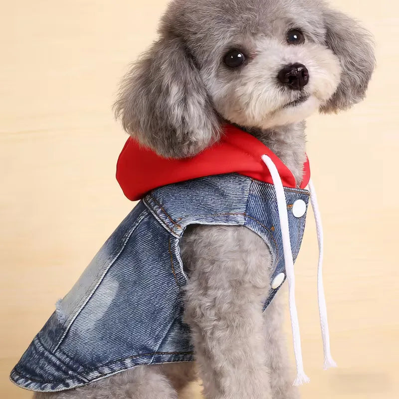 Denim Pet Clothes for Small Dogs