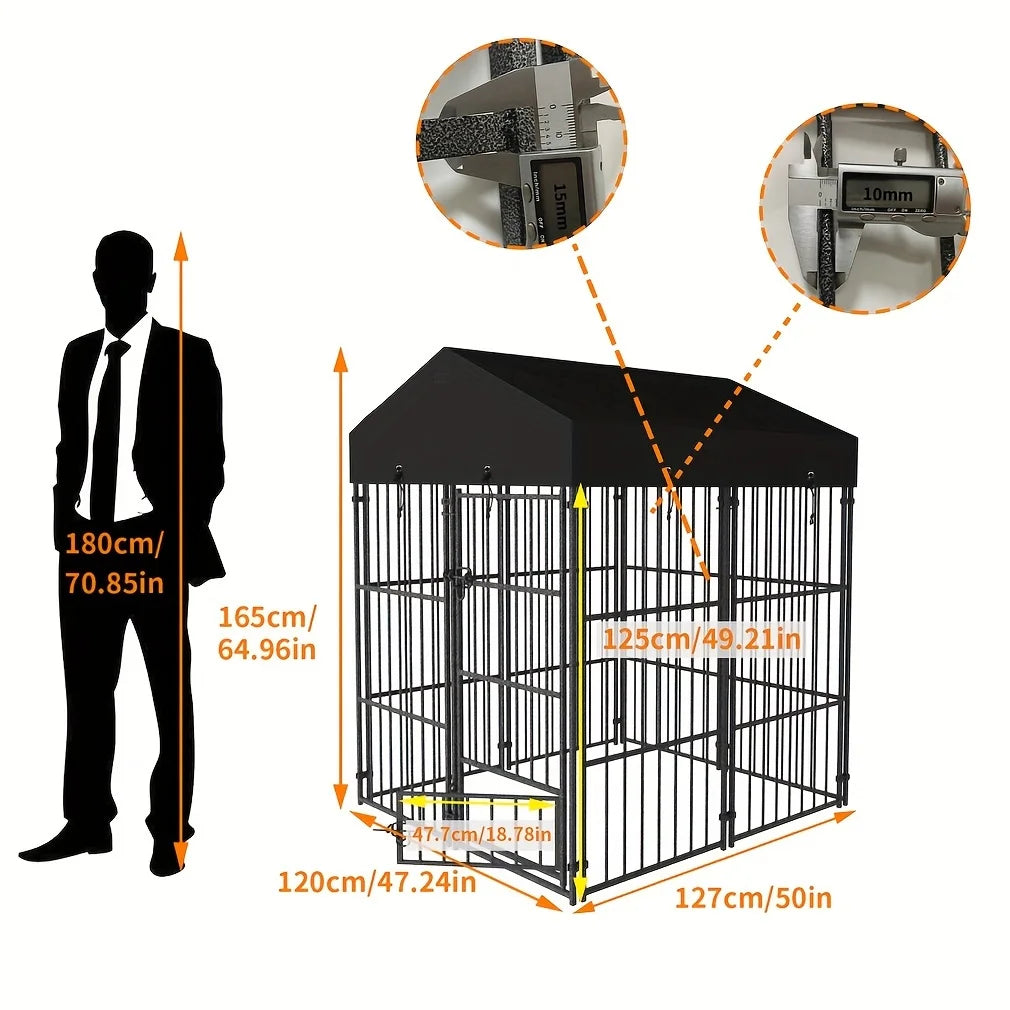 Metal Dog Kennel Large Outdoor