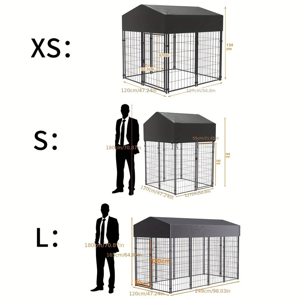 Metal Dog Kennel Large Outdoor