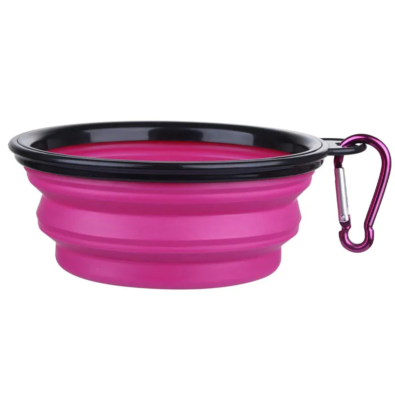 Folding Portable Silicone Pet Feeder Bowl
