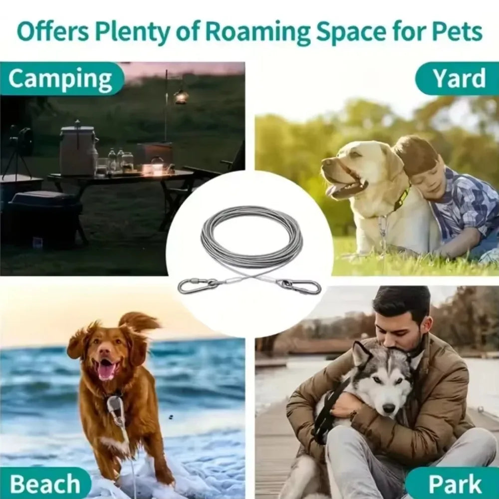 Double-headed Dog Tie Out Cable