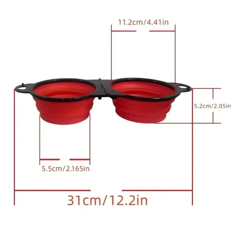 Foldable Dual Feeding Bowl