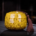Color Ceramic Canister Memorial Pet Urn