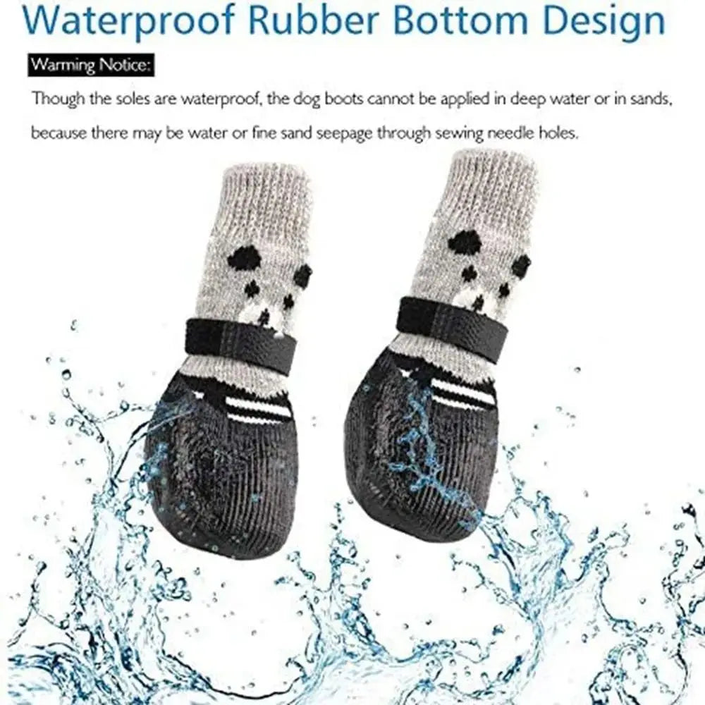 Pet Waterproof Shoes, Socks Rubber Socks Non-slip