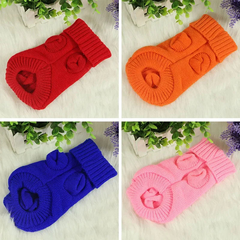 Knitted Pet Clothes For Small Medium Dogs