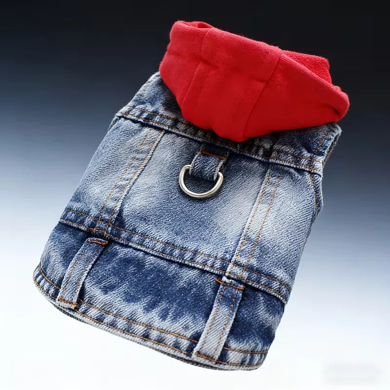 Denim Pet Clothes for Small Dogs