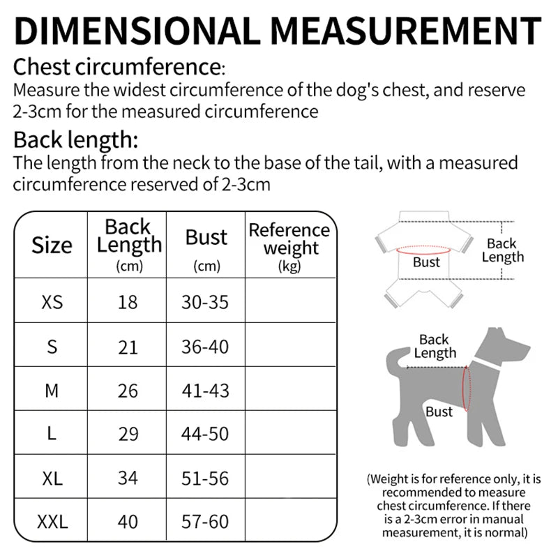 Pet  Jumpsuits for Small cats and dogs