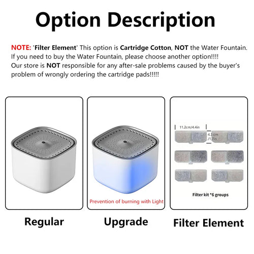 Auto Recirculate Cat Water Fountain