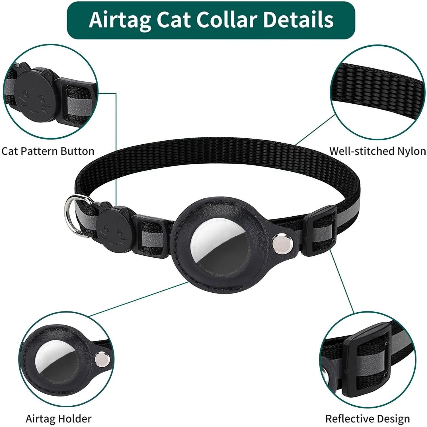 Waterproof Cat Bell Collar Breakaway
