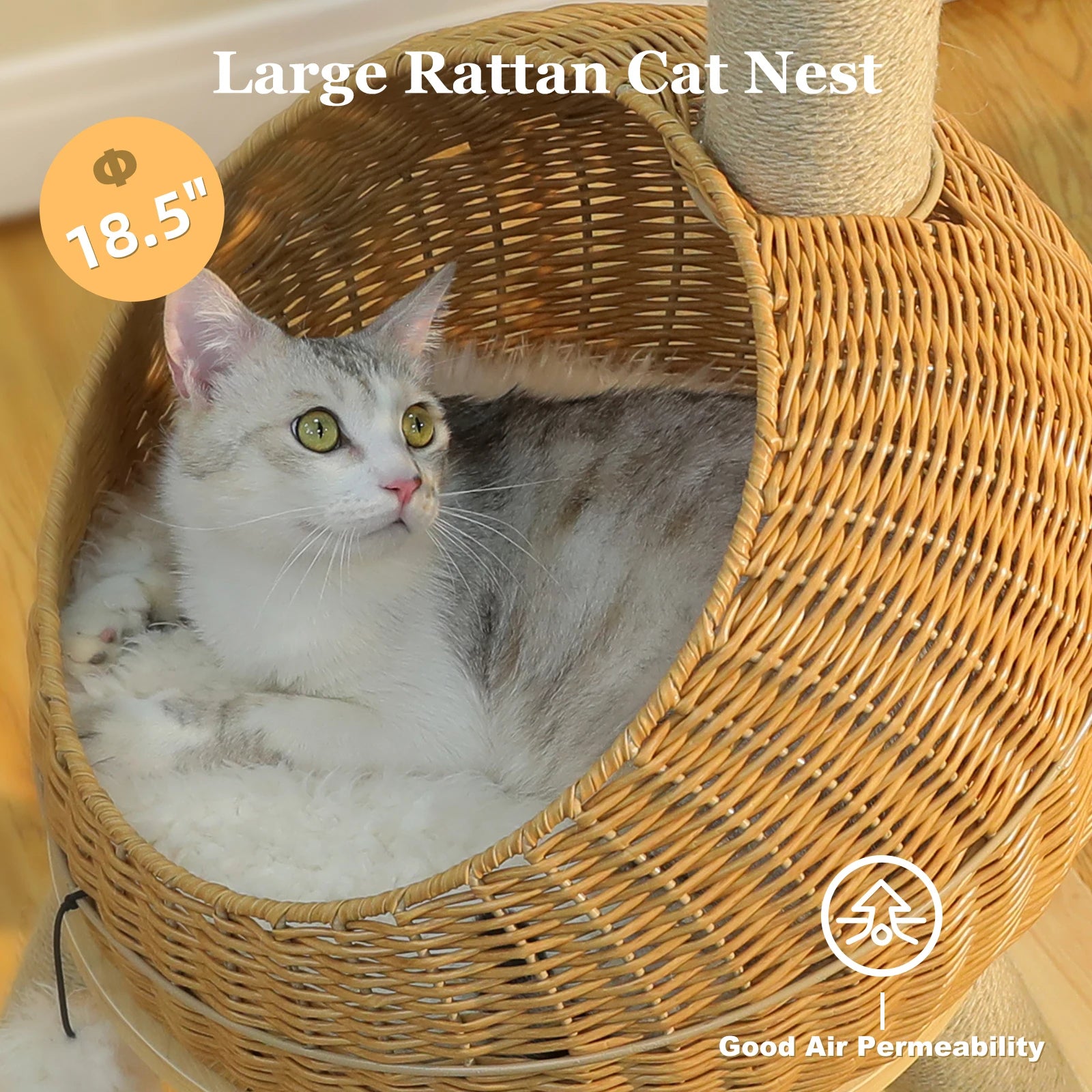 Cat Tree Tower with Sisal Scratching Post