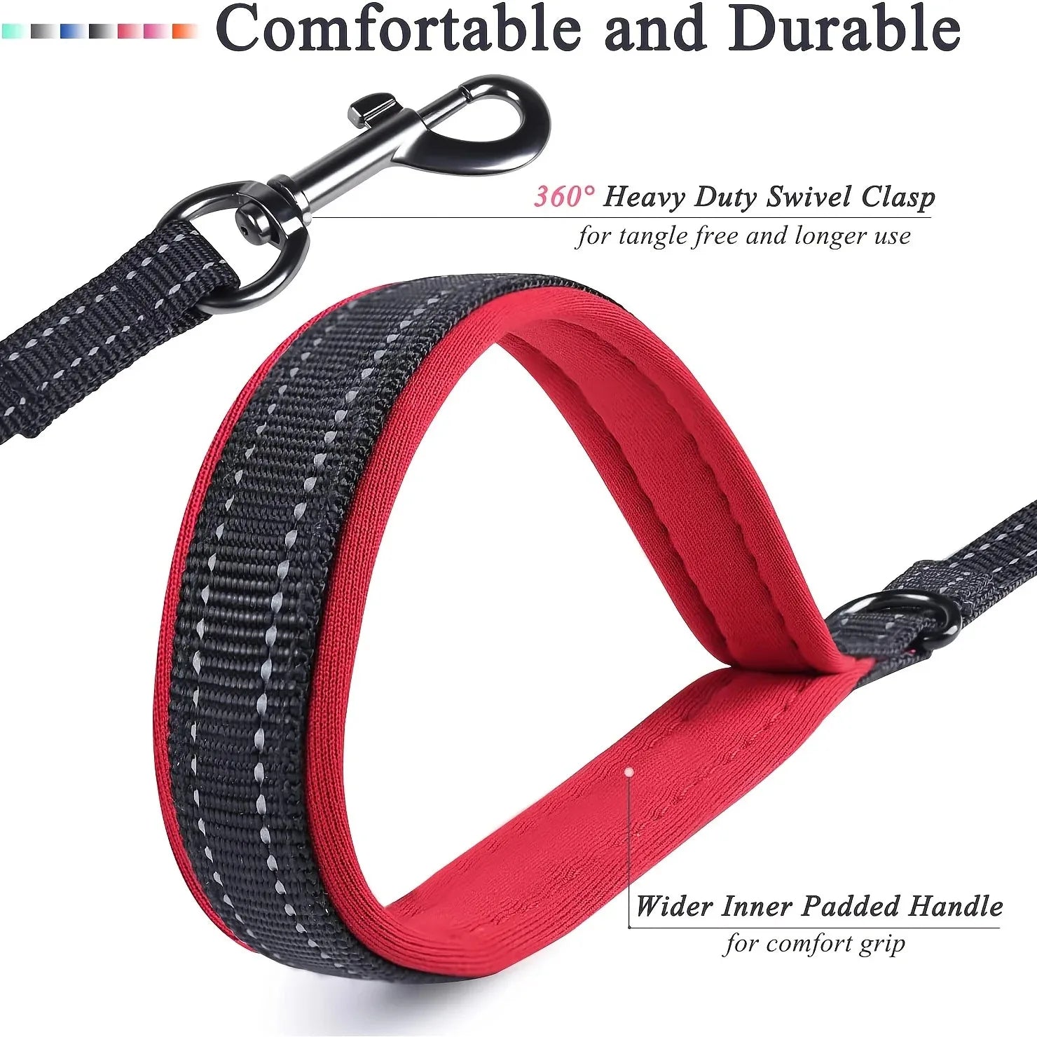 6FT Heavy Duty Dog Leash for Large, Medium Dogs,