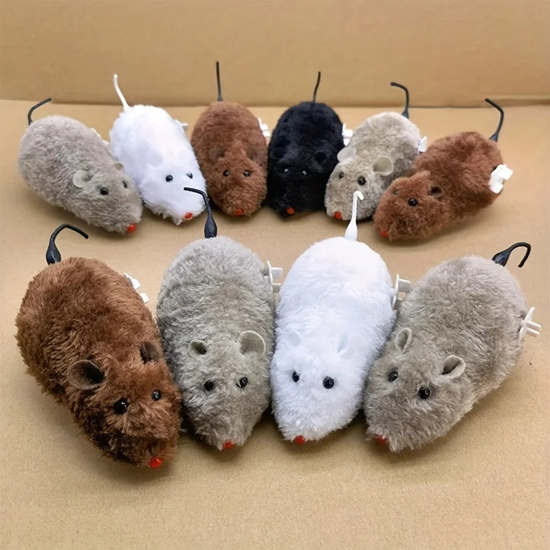 Wind-Up Mouse Toy for Cats Dogs