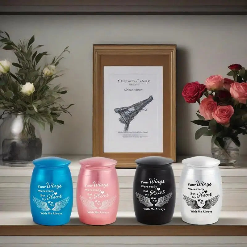Set of 4 Cremation Mini Urns for Pet Ashes