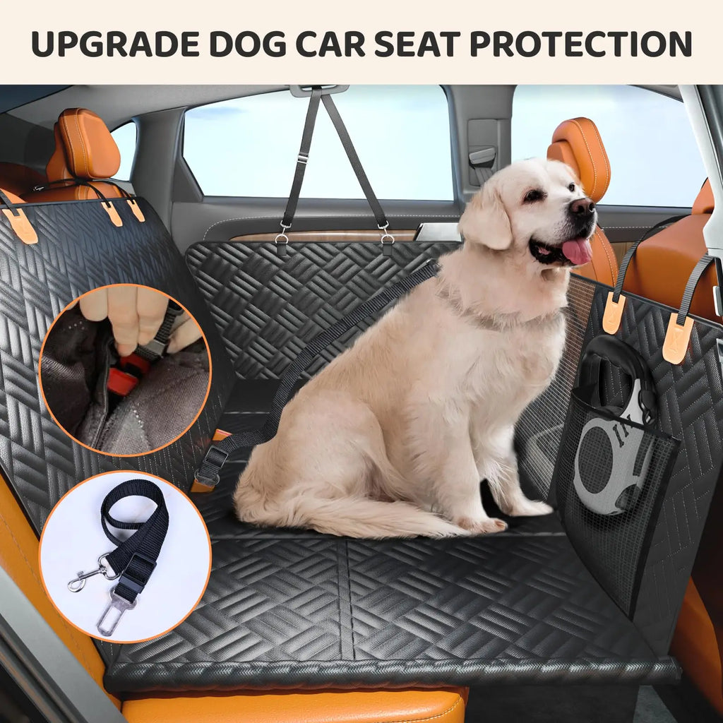 Car Rear Seat Dog Seat Cover up to 400 Pounds,