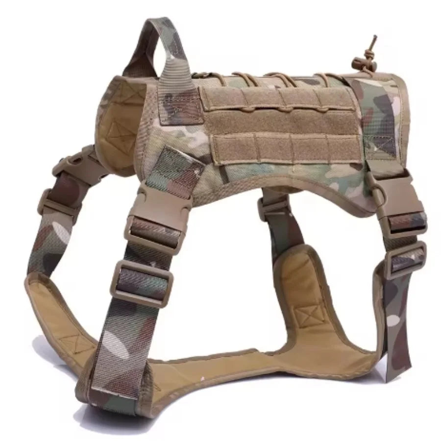 Tactical Dog Harness Leash Collar