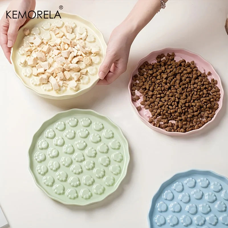 Ceramic Slow Feed pet Bowl -