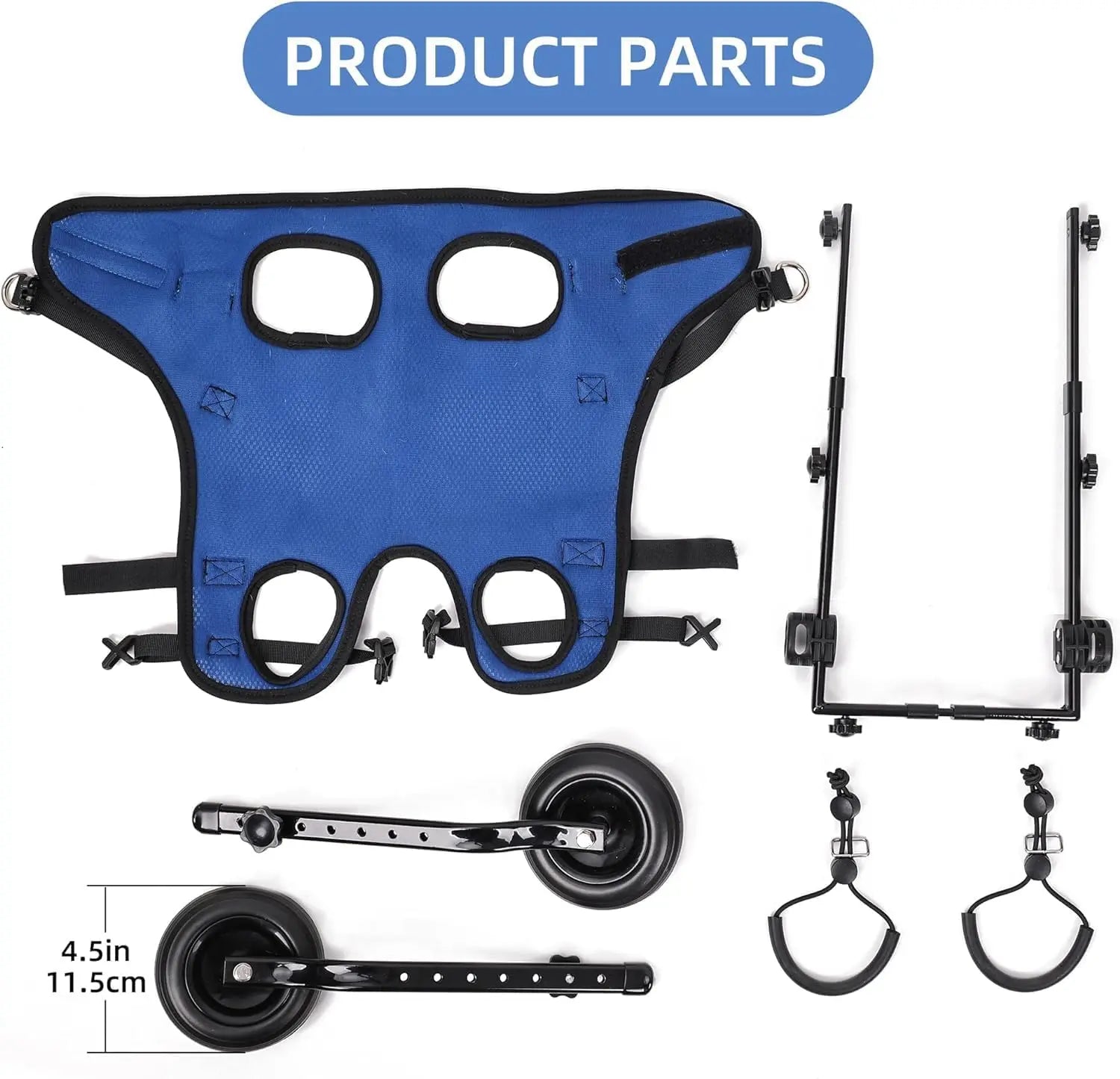 Adjustable Small Dog Wheelchair -