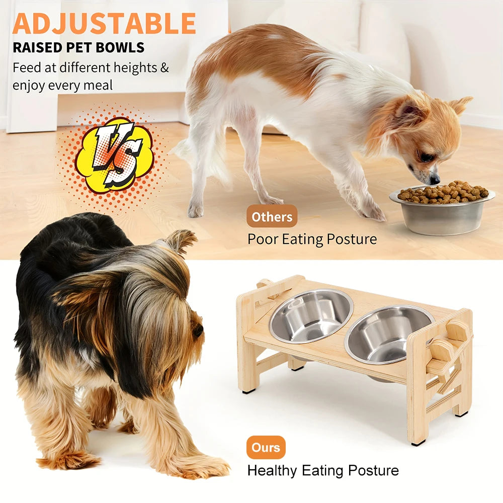 Elevated Pet Dishes Food and Water Feeder