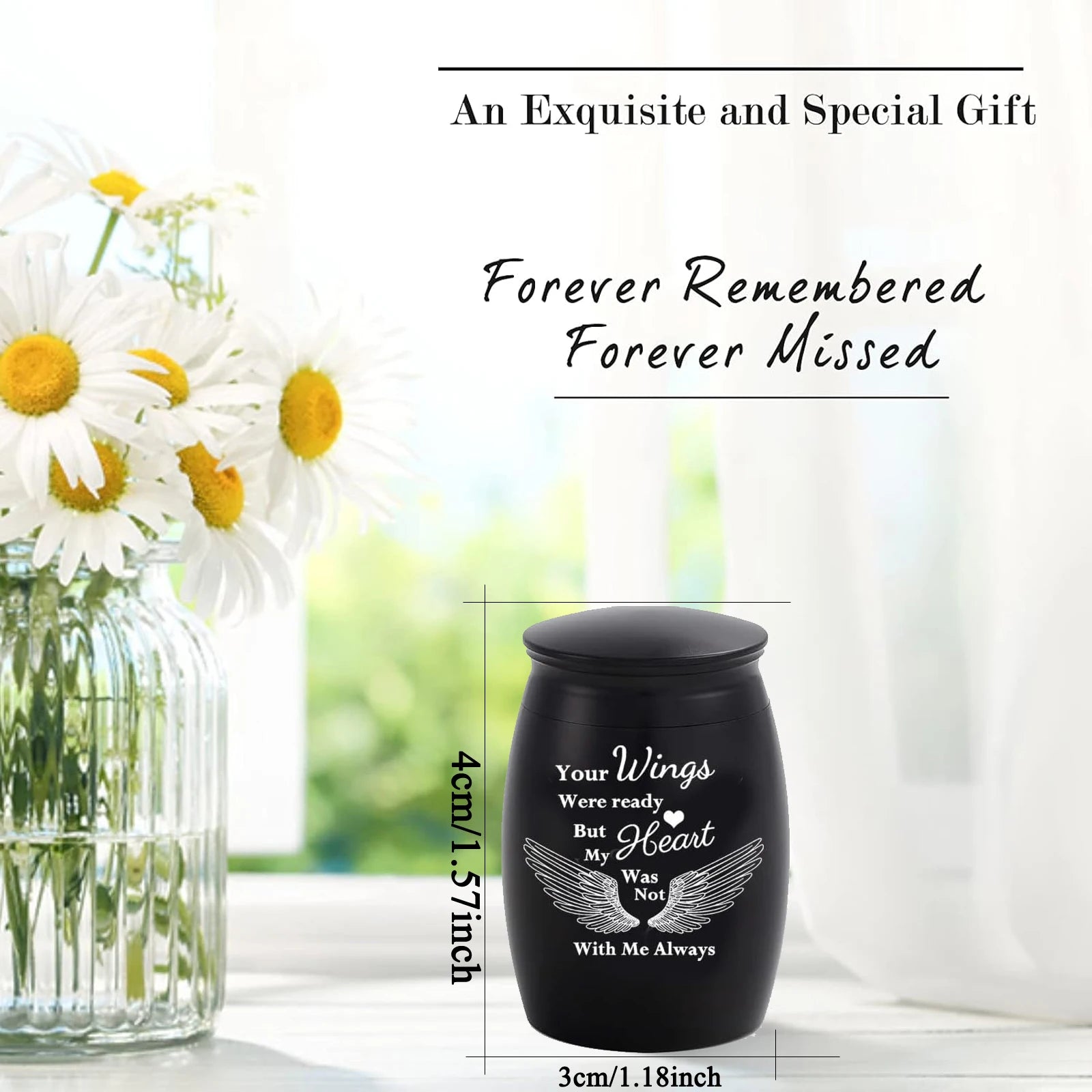 Set of 4 Cremation Mini Urns for Pet Ashes